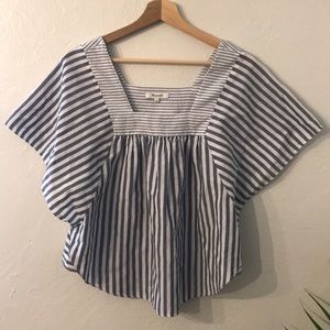 Madewell Butterfly Top in Stripe Play